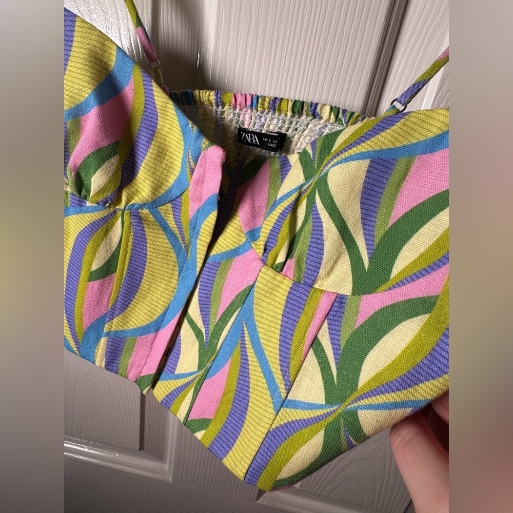 Zara wavy print crop top - Picture 7 of 7